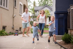 Family races during East Grand Rapids documentary day in the life session