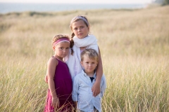 Lake Michigan beach grass are the perfect backdrop for this children's portraiture
