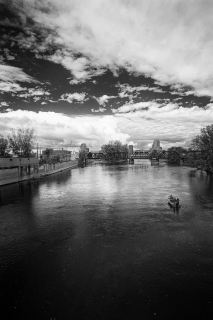 North View from Wealthy Street Bridge, Grand Rapids, 2012