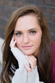 Senior picture of girl captured by Grand Rapids senior portrait photographer