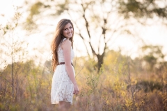 Grand Rapids senior portraits of a girl in a natural West Michigan field