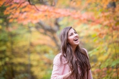 Michigan fall senior portraits of a girl near Grand Rapids