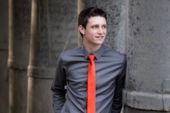 Male senior portrait by Grand Rapids senior picture photographer